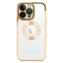 Заредете изображение във визуализатора на галерията – Beauty Clear Case for Iphone 15 Pro Max gold
