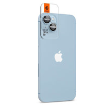 Заредете изображение във визуализатора на галерията – SPIGEN OPTIK.TR ”EZ FIT” camera protector 2-pack for IPHONE 14 / 14 PLUS blue
