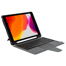 Заредете изображение във визуализатора на галерията – Nillkin Keyboard Armor Case for iPad 10.2'' 2021 / 2020 / 2019 Bluetooth Keyboard Black
