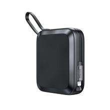 Заредете изображение във визуализатора на галерията – Joyroom induction power bank 10000mAh Icy Series 22.5W with built-in Lightning cable black (JR-L007)
