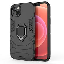Заредете изображение във визуализатора на галерията – Ring Armor case for iPhone 14 Plus armored cover magnetic holder ring black
