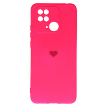 Заредете изображение във визуализатора на галерията – Vennus Silicone Heart Case for Xiaomi Redmi 10C design 1 fuchsia
