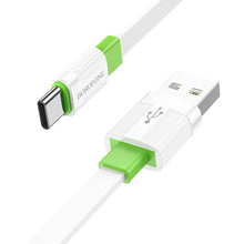 Заредете изображение във визуализатора на галерията – Borofone Cable BX89 Union - USB to Type C - 3A 1 metre white-green
