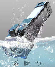 Заредете изображение във визуализатора на галерията – LED Flashlight LT2 Rescue (hammer, belt cutter, magnet) waterproof silver

