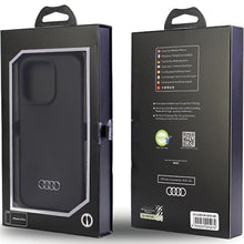 Заредете изображение във визуализатора на галерията – Original Case AUDI hardcase Silicone Case AU-LSRIP14P-Q3/D1-BK for Iphone 14 Pro black
