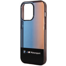 Заредете изображение във визуализатора на галерията – Case BMW BMHCP14L22HMGK iPhone 14 Pro 6.1" black/black Half Tricolor
