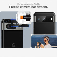 Заредете изображение във визуализатора на галерията – Spigen Glas.tR EZ Fit Optik Camera Protector for Google Pixel 8 - black 2 pcs.
