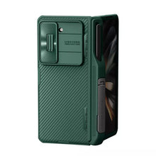Заредете изображение във визуализатора на галерията – Nillkin CamShield Fold Case for Samsung Galaxy Z Fold 5 5G green (pen holder)
