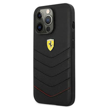 Заредете изображение във визуализатора на галерията – Ferrari FEHCP13LRQUK iPhone 13 Pro/13 6.1" black/black hardcase Off Track Quilted
