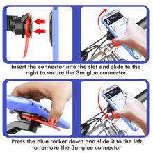 Заредете изображение във визуализатора на галерията – Bicycle holder Twist&amp;Lock black-red
