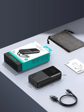 Заредете изображение във визуализатора на галерията – Joyroom powerbank 30W 10000mAh with built-in Lightning and USB-C cables black (JR-PBC06)
