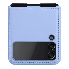Заредете изображение във визуализатора на галерията – Nillkin Qin Vegan Leather Case for Samsung Galaxy Z Flip 4 cover made of ecological leather stand purple
