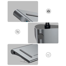 Заредете изображение във визуализатора на галерията – Baseus Enjoyment MacBook / notebook stand HUB USB Typ C PD / VGA / HDMI / RJ45 / USB 3.0 / SD, TF, micro SD card reader Dark for MacBook / PC gray (CATSX-G0G)
