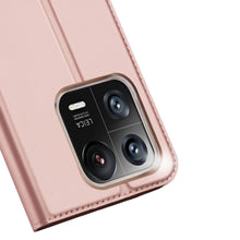 Заредете изображение във визуализатора на галерията – Dux Ducis Skin Pro Case Xiaomi 13 Pro Flip Card Wallet Stand Pink

