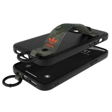 Заредете изображение във визуализатора на галерията – Adidas OR Hand Strap Case iPhone 13 Pro Max 6.7" black-camo/black-green camouflage 48671
