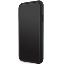Заредете изображение във визуализатора на галерията – Original Case GUESS hardcase GCube Stripes MagSafe GUHMN61HGCFSEK for Iphone 11/ Xr black
