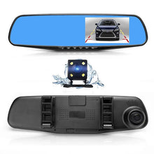 Заредете изображение във визуализатора на галерията – Car Dash Cam DVR-01 Mirror 4,0 inches + rear camera
