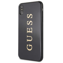 Заредете изображение във визуализатора на галерията – Guess GUHCI65TGGGBK iPhone Xs Max czarny/black hard case Classic Double Layer Glitter
