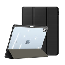 Заредете изображение във визуализатора на галерията – Dux Ducis Toby case for iPad 10.9'' 2022 (10 gen.) cover with space for Apple Pencil stylus smart cover stand black
