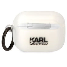 Заредете изображение във визуализатора на галерията – Karl Lagerfeld KLAPHNIKTCT AirPods Pro cover transparent Karl`s Head
