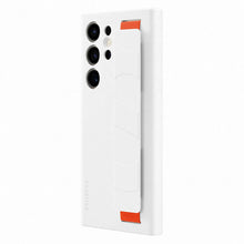 Заредете изображение във визуализатора на галерията – Samsung Silicone Grip Cover Case for Samsung Galaxy S23 Ultra silicone case with wrist strap white (EF-GS918TWEGWW)

