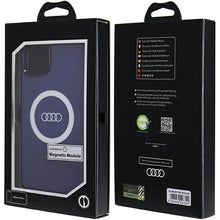 Заредете изображение във визуализатора на галерията – Audi IML Big Logo MagSafe case for iPhone 15 Plus / 14 Plus - blue
