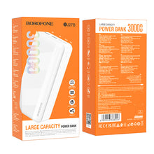 Заредете изображение във визуализатора на галерията – Borofone Power Bank 30000mAh BJ27B Pindar - 2xUSB - white

