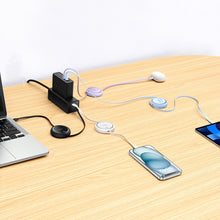 Заредете изображение във визуализатора на галерията – Baseus Free2Draw Mini USB-C - USB-C 100W 1m retractable cable - white
