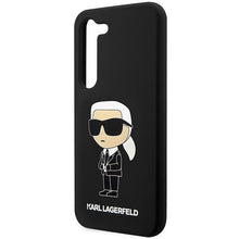 Заредете изображение във визуализатора на галерията – Karl Lagerfeld KLHCS23SSNIKBCK S23 S911 hardcase black/black Silicone Ikonik
