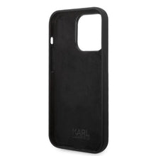 Заредете изображение във визуализатора на галерията – Original Pouch KARL LAGERFELD Silicone Ikonik hardcase KLHCP14LSNIKBCK do Iphone 14 Pro Black
