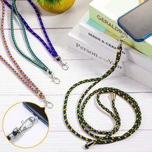 Заредете изображение във визуализатора на галерията – A stylish cord lanyard with an inlay for the key phone, pattern 8
