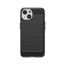 Заредете изображение във визуализатора на галерията – Carbon pattern flexible case for iPhone 15 Carbon Case - black
