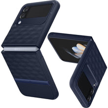 Заредете изображение във визуализатора на галерията – CASEOLOGY PARALLAX GALAXY WITH FLIP 4 MIDNIGHT BLUE
