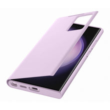 Заредете изображение във визуализатора на галерията – Samsung Smart View Wallet Case for Samsung Galaxy S23 Ultra Cover with Smart Flip Window Card Wallet Lilac (EF-ZS918CVEGWW)
