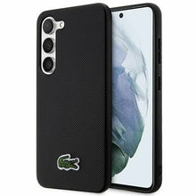 Заредете изображение във визуализатора на галерията – Original Pouch LACOSTE hardcase Iconic Petit Pique MagSafe LCHMS24MPVCK for Samsung Galaxy S24 Plus Black
