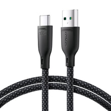 Заредете изображение във визуализатора на галерията – Joyroom Multi-Color Series SA34-AC6 USB-A / USB-C Cable 100W Fast Transfer 1m - Black
