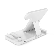 Заредете изображение във визуализатора на галерията – Wireless charger qi 4in1 10w w30 white - TopMag
