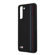 Заредете изображение във визуализатора на галерията – Original faceplate case BMW BMHCS21MSIVTBK for SAMSUNG S21 Plus (Stripes M Collection / black)
