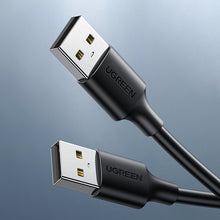 Заредете изображение във визуализатора на галерията – Ugreen USB cable - USB 2.0 480Mb/s 3m black (US102)
