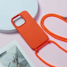 Заредете изображение във визуализатора на галерията – Strap Silicone Case for Iphone 12/12 Pro design 1 orange
