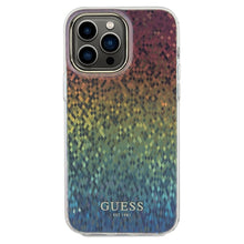 Заредете изображение във визуализатора на галерията – Original faceplate case GUESS GUHCP13XHDECMI for iPhone 13 Pro Max (IML Faceted Mirror / disco iridescent)

