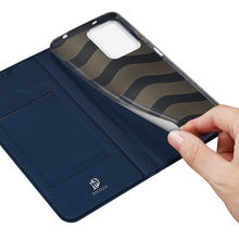 Заредете изображение във визуализатора на галерията – Dux Ducis Skin Pro Case for Xiaomi Redmi Note 12 Flip Card Wallet Stand Blue
