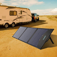 Заредете изображение във визуализатора на галерията – Choetech foldable solar charger 120W 1 x USB Type C / 1 x USB Type A (SC008 NEW)
