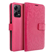 Заредете изображение във визуализатора на галерията – MEZZO Book case for XIAOMI Redmi NOTE 12 PRO Plus 5G mandala magenta
