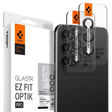Заредете изображение във визуализатора на галерията – Spigen OPTIK.TR ”EZ FIT” CAMERA PROTECTOR 2-PACK GALAXY S23 / S23+ PLUS BLACK
