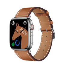 Заредете изображение във визуализатора на галерията – HOCO strap for Apple Watch 42/44/45/49mm Elegant leather WA17 brown
