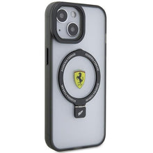 Заредете изображение във визуализатора на галерията – Ferrari FEHMP15SUSCAH iPhone 15 6.1" transparent hardcase Ring Stand 2023 Collection MagSafe
