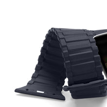 Заредете изображение във визуализатора на галерията – Dux Ducis Strap (Armor Version) Strap for Apple Watch SE, 8, 7, 6, 5, 4, 3, 2, 1 (41, 40, 38 mm) Magnetic Silicone Band Bracelet Blue
