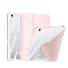 Заредете изображение във визуализатора на галерията – Dux Ducis Magi case for iPad 10.9'' 2022 (10 gen.) cover with stylus holder smart cover stand pink
