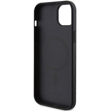 Заредете изображение във визуализатора на галерията – Original Case GUESS hardcase Saffiano MagSafe GUHMP15MPSAHMCK for Iphone 15 Plus black
